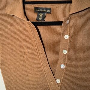 House of Harlow 1960 Brown V-Neck Sweater Dress